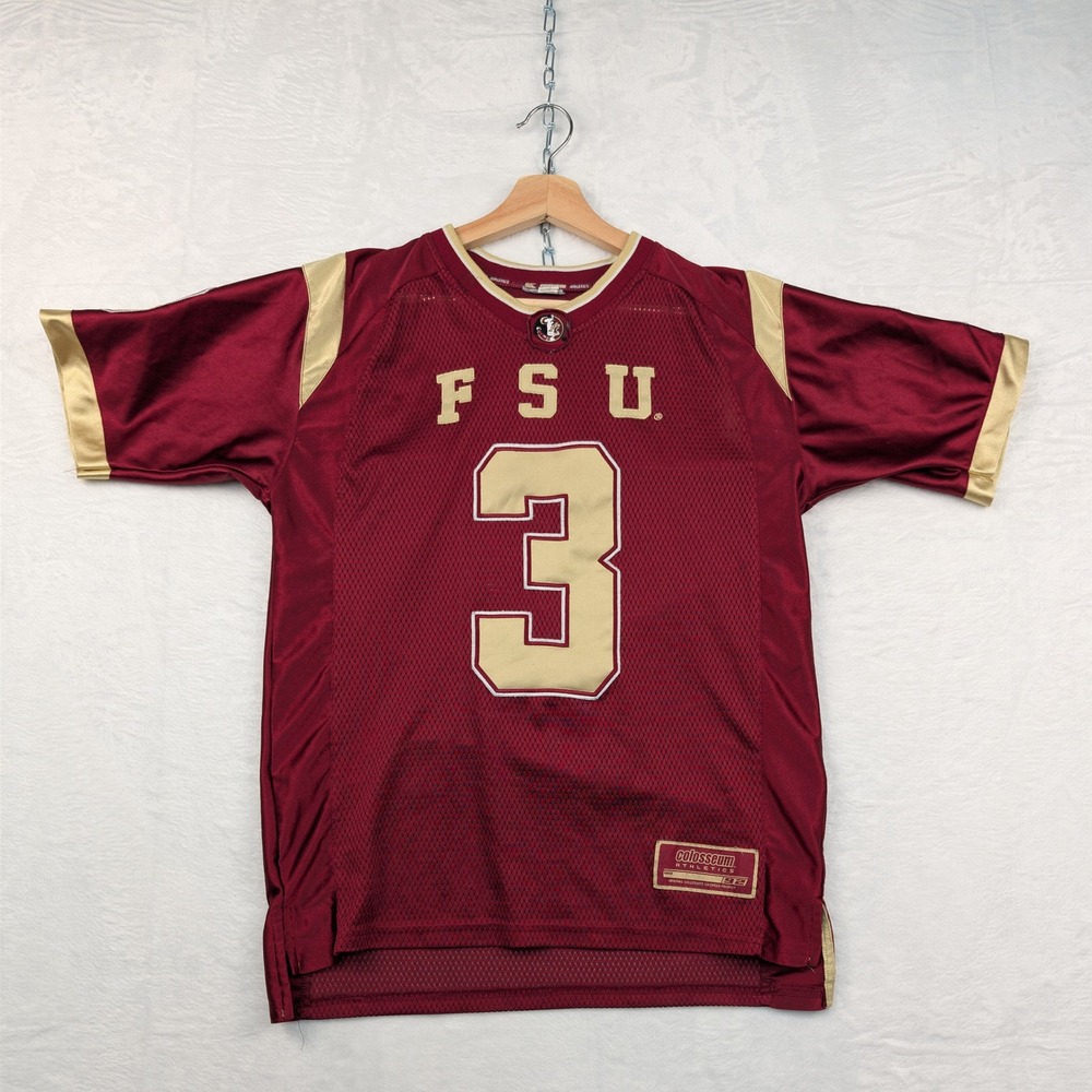 VTG Florida State Seminoles Jersey Men's M Garnet #3 Football Colosseum Y2K